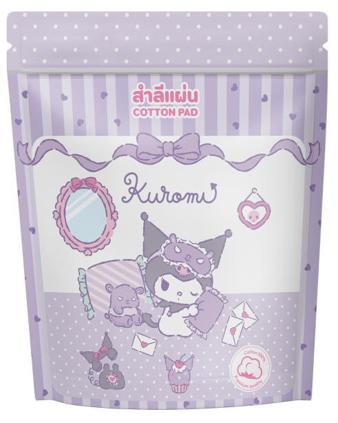 สำลีแผ่น 70 แผ่น  KUROMI